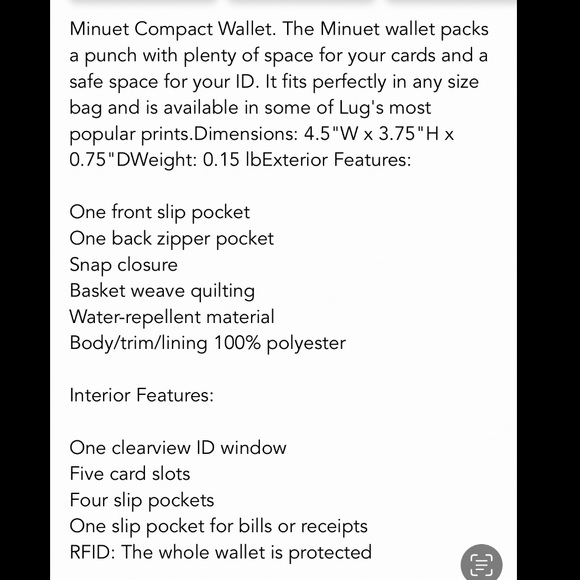 LUG Minuet compact wallet black - Picture 4 of 4